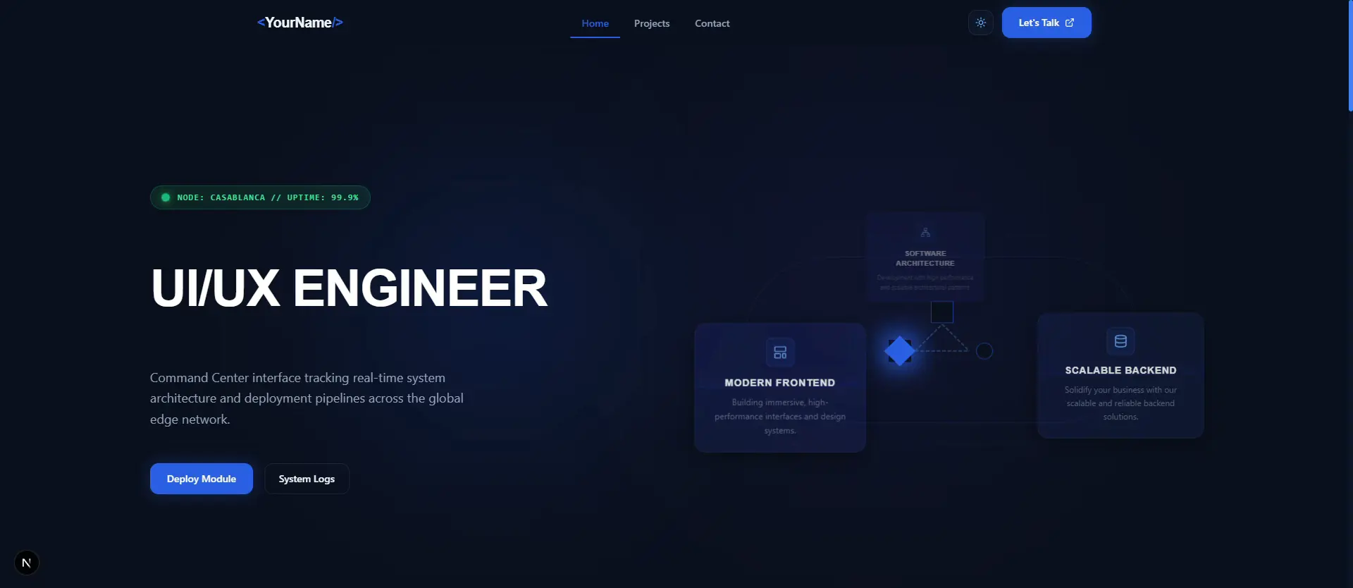 Software Engineering Potfolio 3D UI UX