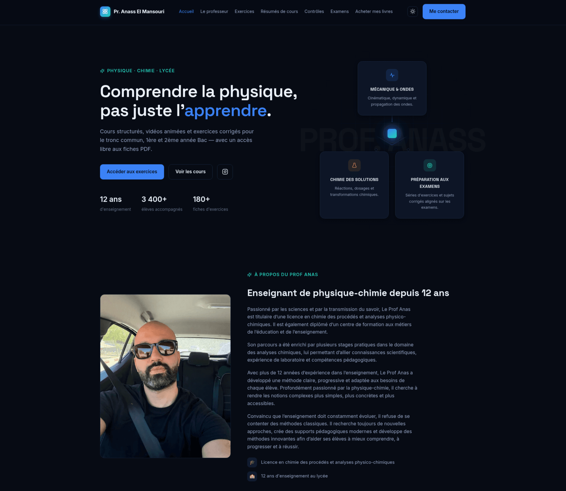 Portfolio With CMS for Professor